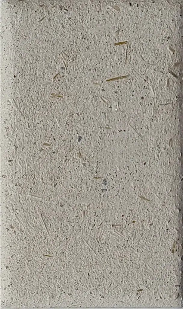 Base - sample basisleem, met stro, lichtgrijs, SI, aardvochtig